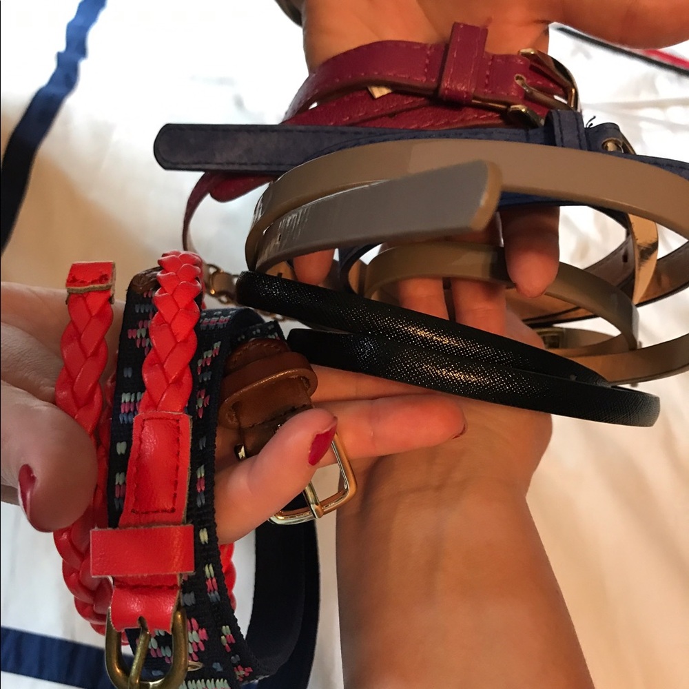 Various designer belts